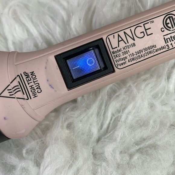 L’ANGE Hair Curling Wand HT015B Curling Iron Pink Barrel 32mm 1.25 Inch Titanium - Picture 6 of 7